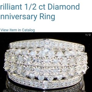 Brilliant 1/2 ct Diamond Anniversary Ring